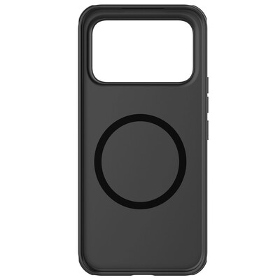 Пластиковый чехол с пластиной Magsafe Nillkin Super Frosted Shield Pro Magnetic Case черный  для Xiaomi Redmi K90 Pro Max(6)