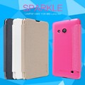 Полиуретановый чехол книга Nillkin Sparkle Leather Case Gold для Microsoft Lumia 550(#4)