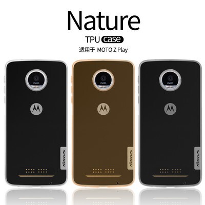 Силиконовый чехол Nillkin Nature TPU Case Grey для Motorola Moto Z Play(4)