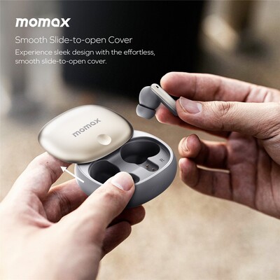 Беспроводные наушники c шумоподавлением Momax 1-Vibe Lite True Wireless (BT13D) ANC,ENC(7)