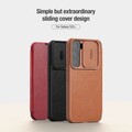 Кожаный чехол Nillkin Qin Pro Leather Case Черный для Samsung Galaxy S22 Plus(#7)