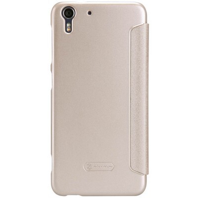 Полиуретановый чехол Nillkin Sparkle Leather Case Gold для HTC Desire EYE(3)