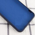 Силиконовый чехол Silicone Case синий для Samsung Galaxy A02(#3)