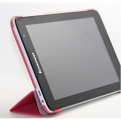 Полиуретановый чехол Book Cover Case Red для Lenovo Tab A5500 A8-50(2)