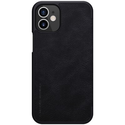 Кожаный чехол Nillkin Qin Leather Case Черный для Apple iPhone 12 mini(2)