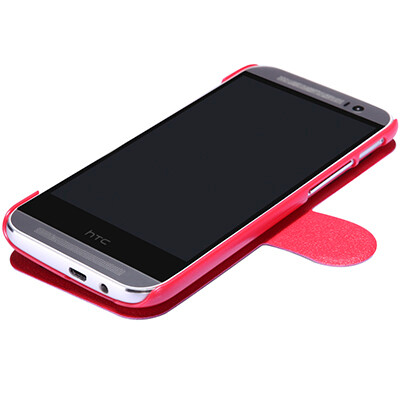 Полиуретановый чехол Nillkin Fresh Series Red  для HTC One M8(4)