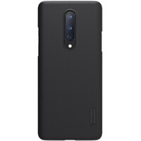 Пластиковый чехол с подставкой Nillkin Super Frosted Shield Черный для OnePlus 8