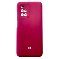 Силиконовый чехол Silicone Case бордовый для Xiaomi Redmi 10 / Redmi 10 2022