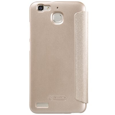 Полиуретановый чехол Nillkin Sparkle Leather Case Gold для Huawei GR3/ Enjoy 5S(2)