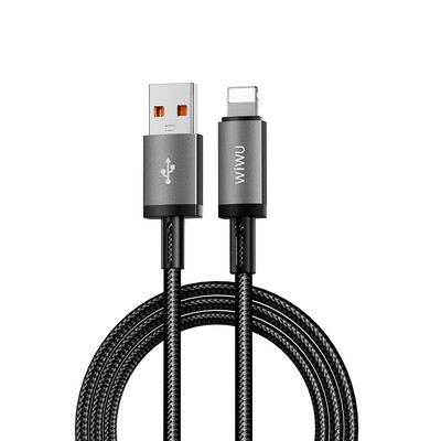Кабель для зарядки WiWU Aluminum alloy Nylon braided Titan Link Series Wi-C055 A-L 1m(1)