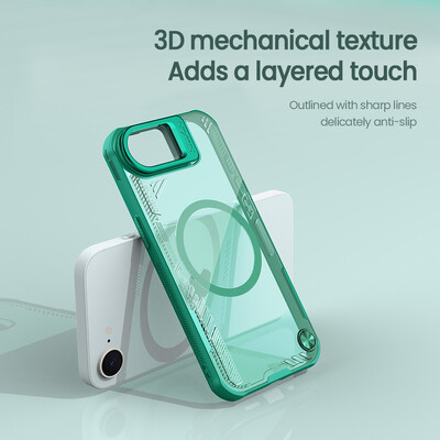 Магнитная накладка Nillkin Iceblade Prop Magnetic Case Черная для Apple iPhone 16e(12)