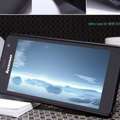 Пластиковый чехол Nillkin Super Frosted Shield Black для Lenovo K860(2)