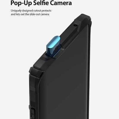 Чехол бампер Ringke Fusion-X Series прозрачно-черный для OnePlus 7T Pro(5)