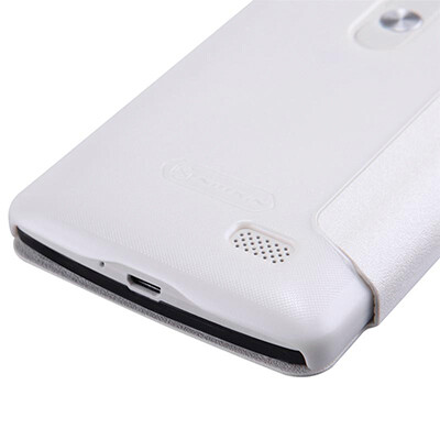 Полиуретановый чехол Nillkin Sparkle Leather Case White  для LG L FINO D295(3)