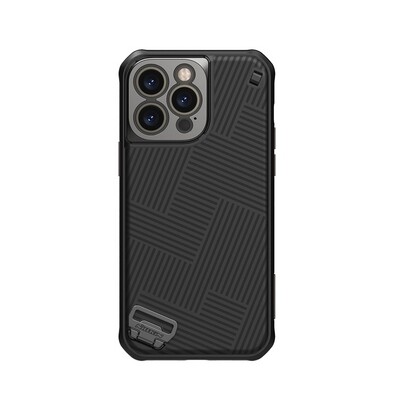 Чехол с пластиной Magsafe и ремешком Nillkin Strap Magnetic Case Черный для Apple iPhone 14 Pro Max(4)