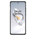 Пластиковый чехол с пластиной Magsafe Nillkin Super Frosted Shield Pro Magnetic Case Черный для OnePlus 12(#2)