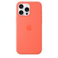 Силиконовый чехол с Magsafe мандариновый для Apple iPhone 16 Pro Max(#2)