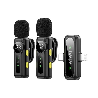 Двойной беспроводной микрофон с шумоподавлением Wiwu ANC Microphone Wi-WM007(4)