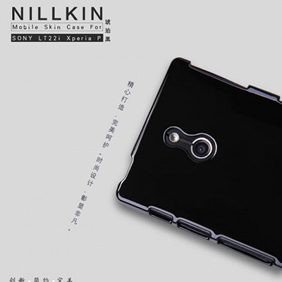 Пластиковый чехол Nillkin Shiny-D Style Black для Sony Xperia P LT22i(2)