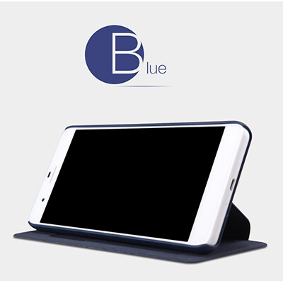 Полиуретановый чехол Nillkin Ming Series Blue для Huawei Honor 6 Plus(2)
