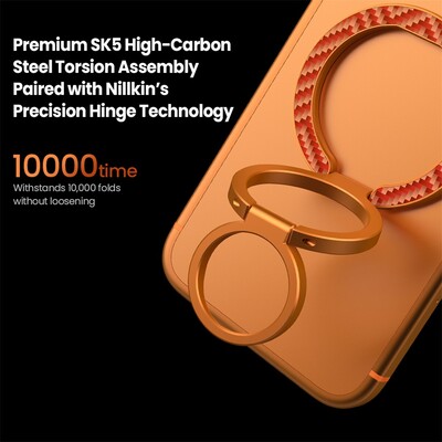 Магнитное кольцо-подставка Nillkin FiberSnap Magnetic Ring Stand оранжевый(12)