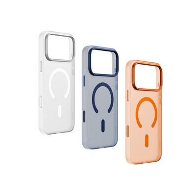 Пластиковый матовый чехол с Magsafe KZDOO Matguard матово-синий для Apple iPhone 17 Pro(3)