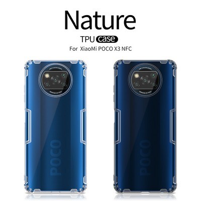 Силиконовый чехол Nillkin Nature TPU Case Серый для Xiaomi Poco X3/ Poco X3 Pro(5)