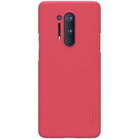Пластиковый чехол с подставкой Nillkin Super Frosted Shield Красный для OnePlus 8 Pro