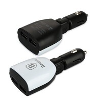 Автомобильное зарядное устройство Baseus 3.4A Dual With auto voltage