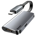Переходник Baseus Little box USB-C/HDMI+USB-C CAHUB-E0G(#1)