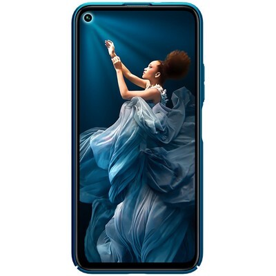 Пластиковый чехол с подставкой Nillkin Super Frosted Shield Синий для Huawei Honor 20 Pro(2)