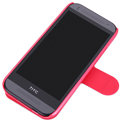 Полиуретановый чехол Nillkin Fresh Series Red  для HTC One M8 mini 2(1)