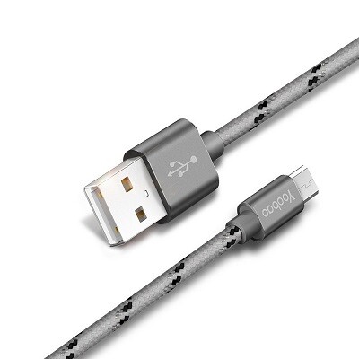 Кабель Yoobao Micro-USB Ribbon YB-423 100 см серый(2)