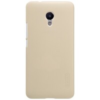 Пластиковый чехол с пленкой Nillkin Super Frosted Shield Gold для Meizu M5s