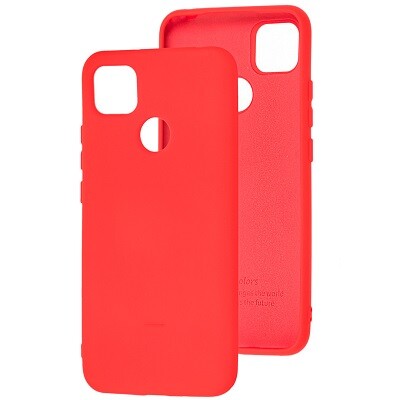 Силиконовый чехол Silicone Case красный для Xiaomi Redmi 9C(1)