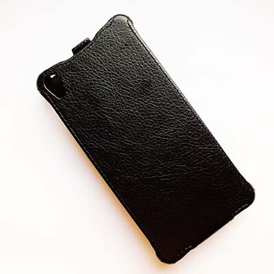 Кожаный чехол Armor Case Black для Sony Xperia M4 Aqua(3)