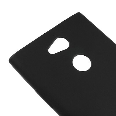 Силиконовый чехол TPU Case 0.6mm черный матовый для Sony Xperia L2(3)