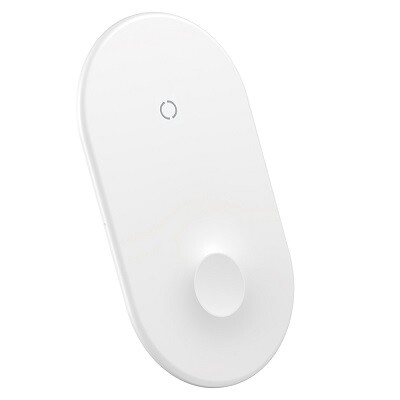 Беспроводное зарядное устройство Baseus Smart 2in1 WX2IN1-02 белое(1)