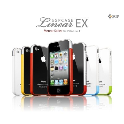 Бампер SGP Linear EX Meteor Series White для Apple iPhone 4/4S(4)