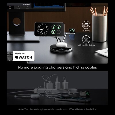 Беспроводное зарядное Anker Prime Wireless Charging Station 3-in-1 B25X7 25W(8)