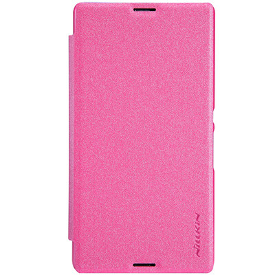 Полиуретановый чехол Nillkin Sparkle Leather Case Red  для Sony Xperia E3 Dual(2)