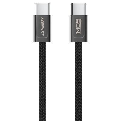 Зарядный кабель Acefast C34-03 USB-C to USB-C 60W 1.2m черный(1)