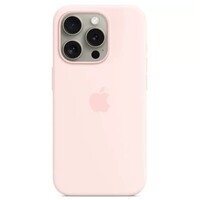 Силиконовый чехол с Magsafe светло-розовый для Apple iPhone 15 Pro Max