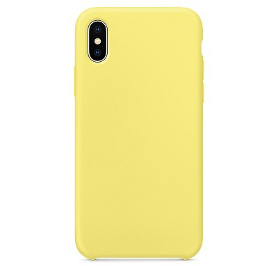 Силиконовый чехол желтый для Apple iPhone XS Max(2)