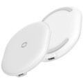 Беспроводное зарядное Baseus Cobble 15W белый - WXYS-02(#4)
