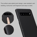 Пластиковый чехол с подставкой Nillkin Super Frosted Shield Черный для Samsung Galaxy S10 5G(#3)