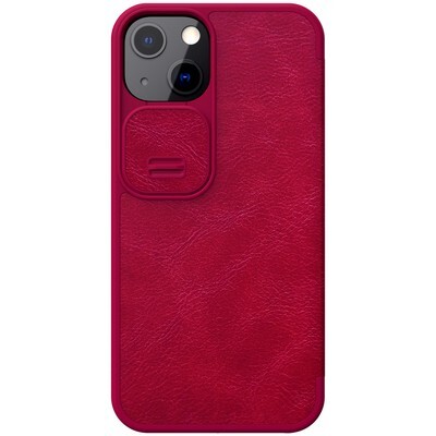 Кожаный чехол Nillkin Qin Pro Leather Case Красный для Apple iPhone 13(2)
