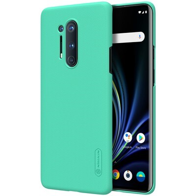 Пластиковый чехол с подставкой Nillkin Super Frosted Shield Мятный для OnePlus 8 Pro(3)