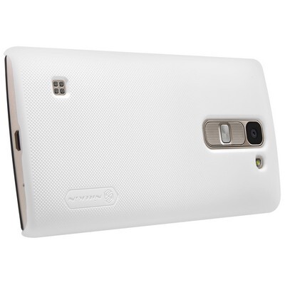 Пластиковый чехол с пленкой Nillkin Super Frosted Shield White для LG Spirit (H440Y)(3)