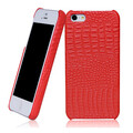 Кожаный чехол накладка Borofone Crocodile Series Red для Apple iPhone 5/5s/SE(#1)